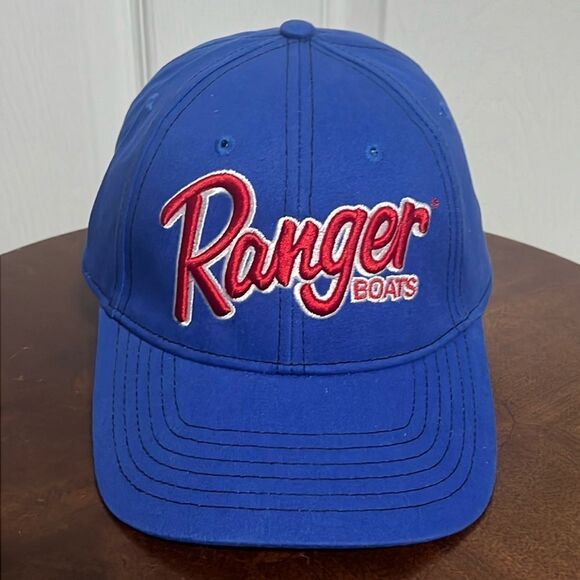 🔥🔥 “NEW” RANGER BOATS Embroidered Snapback Hat Bass Fishing Trucker Style Blue - Picture 1 of 8